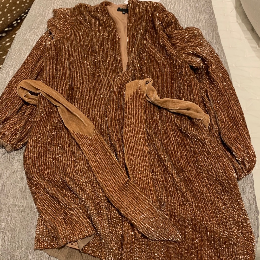 Retrofete Robe Dress! Beautiful Bronze XS